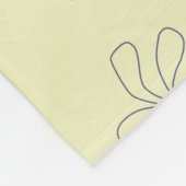 Polaire couverture fleur jaune (Coin)
