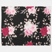 Polaire couverture fleurie bien-aimée (Devant (Horizontal))