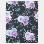 Polaire couverture fleurie bien-aimée (Devant)