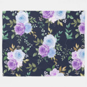 Polaire couverture fleurie bien-aimée (Devant (Horizontal))