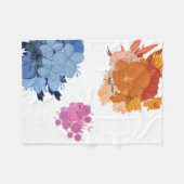Polaire Couverture Fleurie Colorée (Devant (Horizontal))