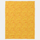 Polaire Couverture fleurie orange (Devant)