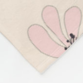 Polaire couverture fleurs roses (Coin)