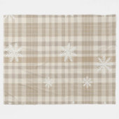 Polaire Couverture flocon de neige à carreaux Gingham – Be (Devant (Horizontal))