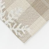 Polaire Couverture flocon de neige à carreaux Gingham – Be (Coin)