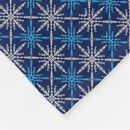 Polaire Couverture Flocon de Neige Bleu Hiver (Coin)