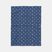 Polaire Couverture Flocon de Neige Bleu Hiver (Devant)