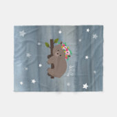 Polaire Couverture florale d'ouatine de filles d'étoiles (Devant (Horizontal))