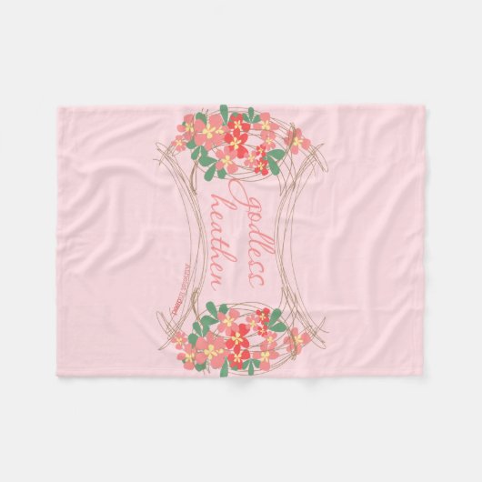 Polaire Couverture florale d'ouatine païenne athée (Devant (Horizontal))