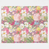 Polaire Couverture florale en toison (Devant (Horizontal))