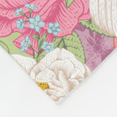 Polaire Couverture florale en toison (Coin)