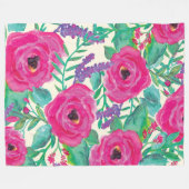 Polaire Couverture florale fraîche d'ouatine (Devant (Horizontal))