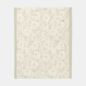 Polaire Couverture florale Pastel Crémeux - Soft & Elegant (Devant)