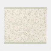 Polaire Couverture florale Pastel Crémeux - Soft & Elegant (Devant (Horizontal))