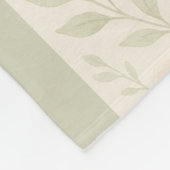 Polaire Couverture florale Pastel Crémeux - Soft & Elegant (Coin)
