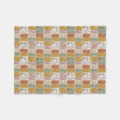 Polaire Couverture florale patchwork botanique vintage (Devant (Horizontal))