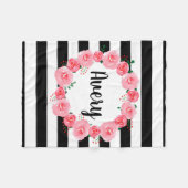 Polaire Couverture florale personnalisée d'ouatine (Devant (Horizontal))