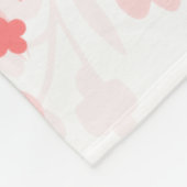Polaire Couverture florale rose (Coin)