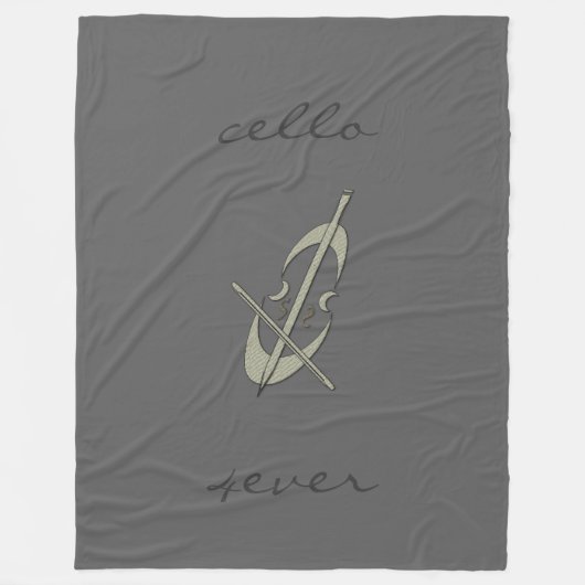 Polaire Couverture fraîche de gris du violoncelle 4ever de (Devant)