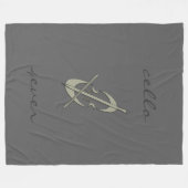 Polaire Couverture fraîche de gris du violoncelle 4ever de (Devant (Horizontal))