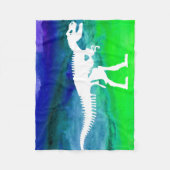 Polaire Couverture fraîche d'ouatine de dinosaure de T-rex (Devant)