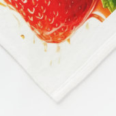 Polaire Couverture Fraîche Orange Fraise (Coin)