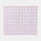 Polaire Couverture géométrique Pastel doux - Rose & Lavand (Devant (Horizontal))