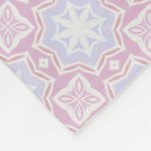Polaire Couverture géométrique Pastel doux - Rose & Lavand (Coin)