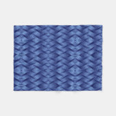 Polaire Couverture géométrique tissée bleue (Devant (Horizontal))