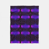Polaire Couverture Géométrique Violet Néon (Devant)