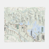 Polaire Couverture grande d'ouatine de carte de Teton (Devant (Horizontal))