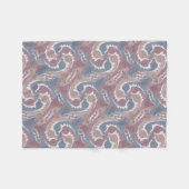 Polaire Couverture gris bleu Tesselation de Hares à torsio (Devant (Horizontal))