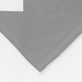 Polaire couverture gris turquoise chevron (Coin)