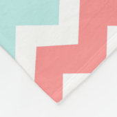 Polaire Couverture grise de corail turquoise de motif de (Coin)