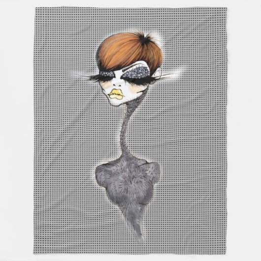 Polaire Couverture grise de lutin (Devant)