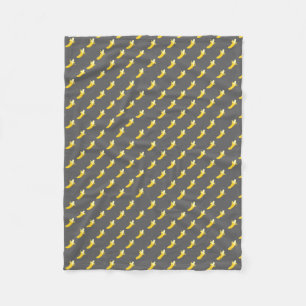 Polaire Couverture grise d'ouatine de banane