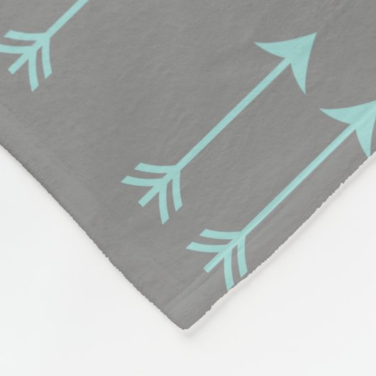 Polaire Couverture grise d'ouatine de motif de flèche (Coin)