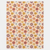 Polaire Couverture Groovy 70s Vibrations Pastel dans des C (Devant)