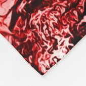 Polaire Couverture grunge rouge d'art de Bouddha (Coin)