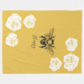 Polaire Couverture heureuse d'ouatine d'abeille (Devant (Horizontal))