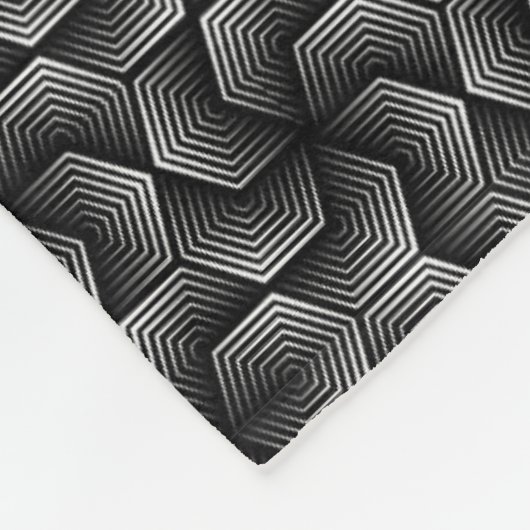 Polaire Couverture Hexagone Illusion Optique (Coin)