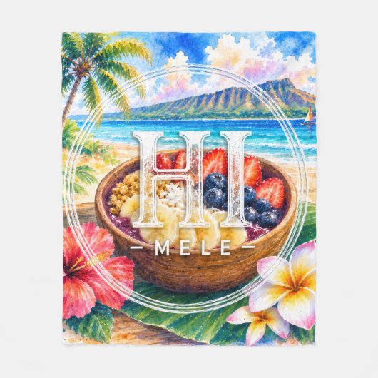 Polaire Couverture HIMELE Açaí Bowl (Devant)