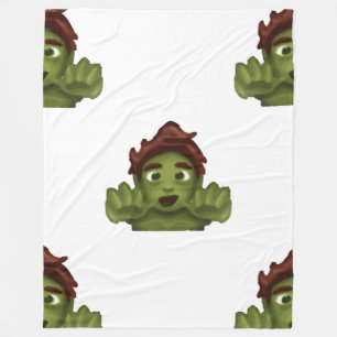 Polaire couverture homme emoji zombie