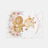 Polaire Couverture imprimée d'animaux sauvages mignons (Devant (Horizontal))