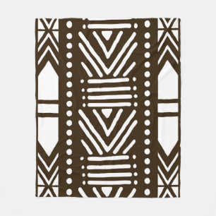 Polaire Couverture imprimée en tissu de boue africain