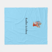 Polaire Couverture imprimée Radha Krishna (Devant (Horizontal))