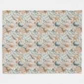 Polaire Couverture inspirée de l'océan avec motifs doux de (Devant (Horizontal))