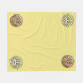 Polaire Couverture jaune avec logo Savoy (Devant (Horizontal))