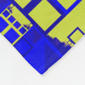 Polaire Couverture jaune bleu et violet (Coin)