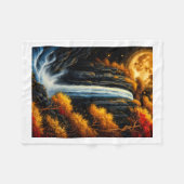 Polaire Couverture Jetée de Cascade d'Eau Magique d'Automn (Devant (Horizontal))